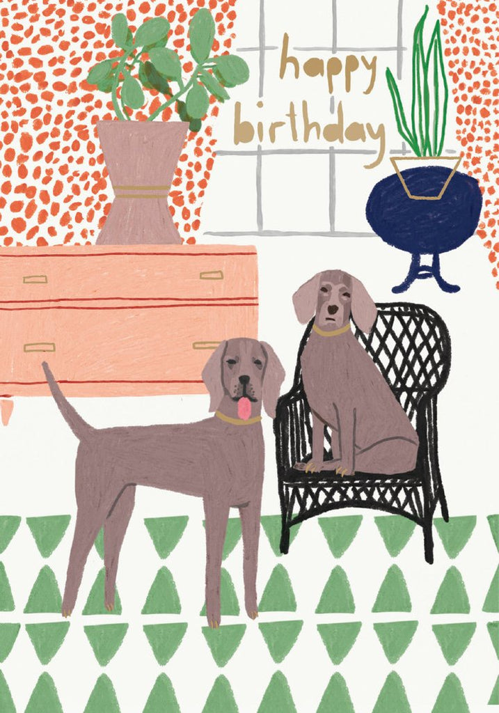 Two Dogs Birthday Card