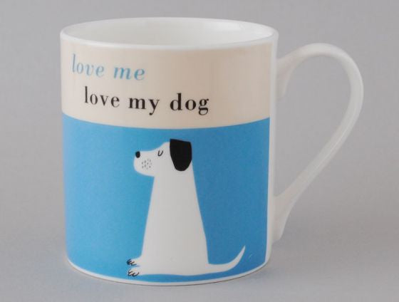 Turquoise Happiness Dog Mug