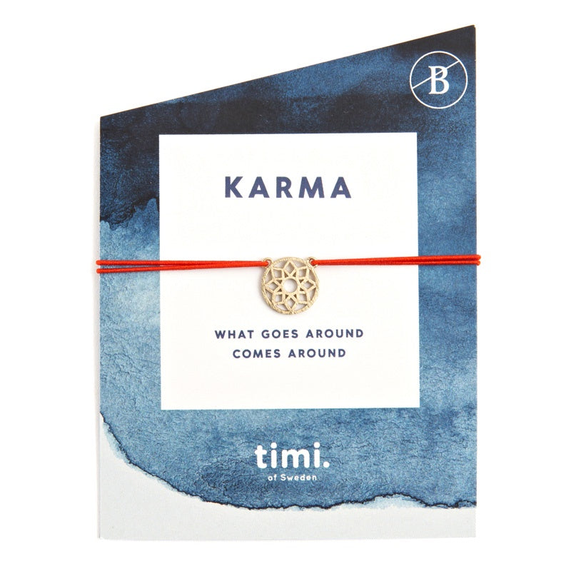 Karma Gold Stretch Bracelet