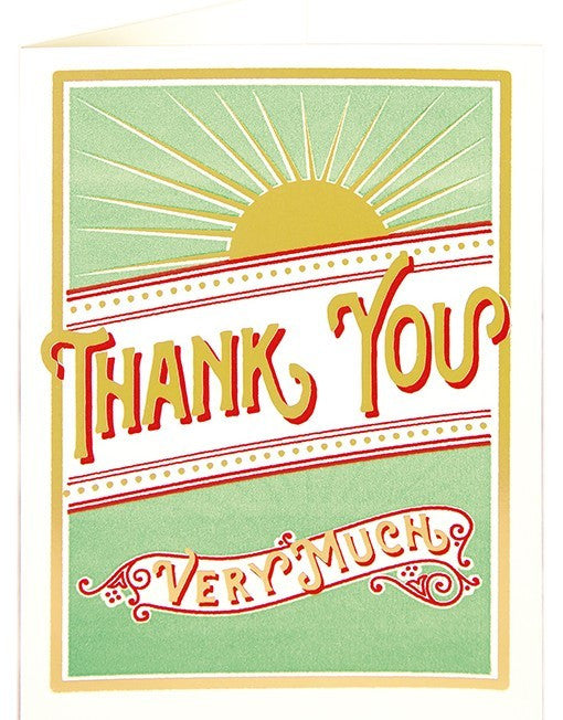 Thank You Card - Starburst