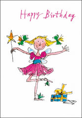 Pretty Ballerina Quentin Blake Birthday Card