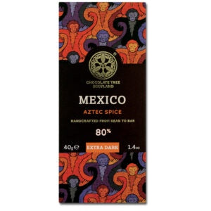 Bean To Bar Extra Dark 80% Mexico Aztec Spice Nibs 40g