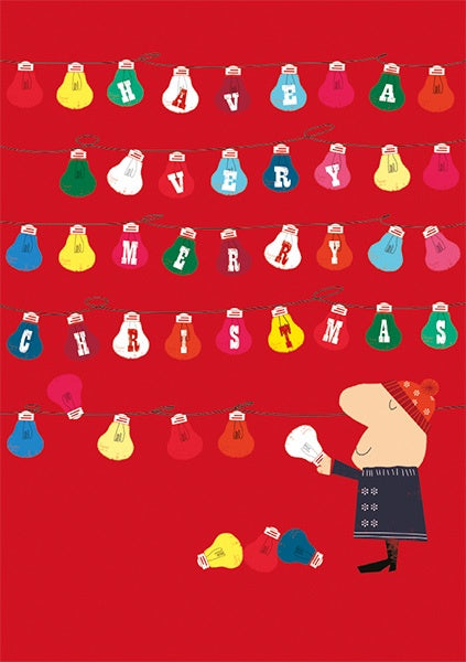 Light Bulbs Christmas Card