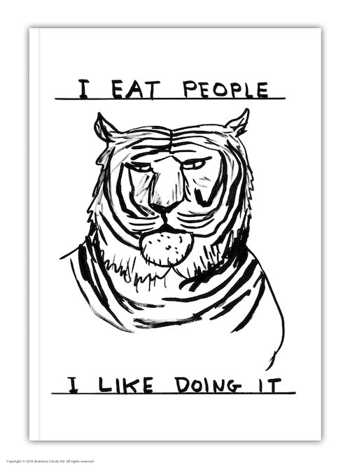 I Eat People I Like Doing It A6 Notebook