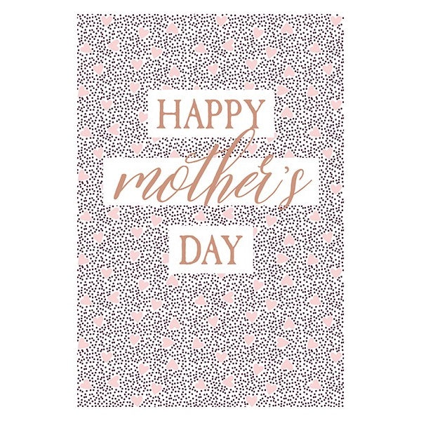 Mother's Day Pink Hearts Card