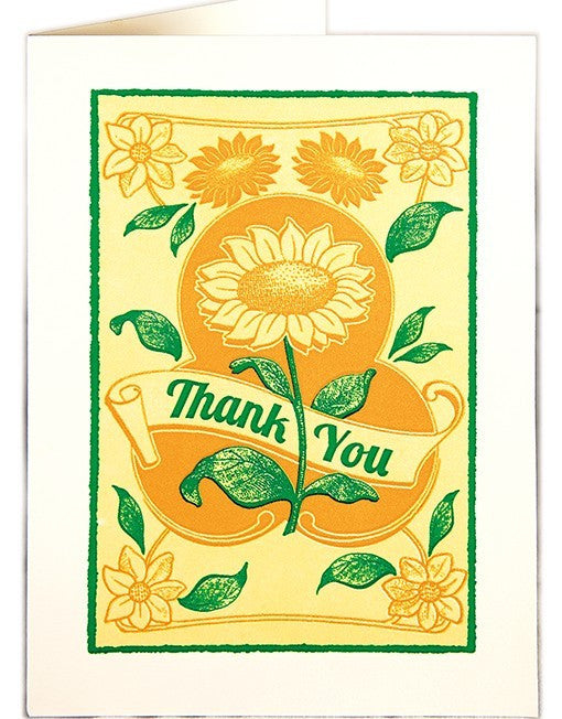 Thank You Card - Sunflowers