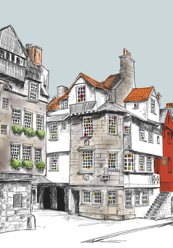John Knox House Edinburgh Card