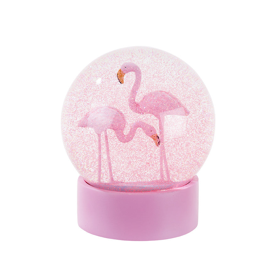 Flamingo Snow Globe