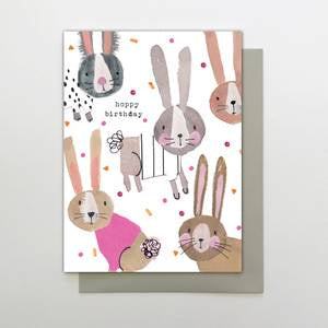 Hoppy Birthday Bunnies Card