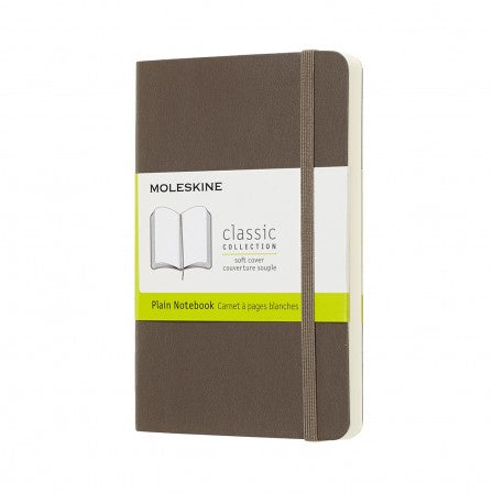 Moleskine Pocket Plain Soft Cover Notebook Earth Brown