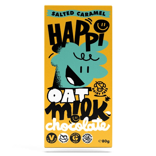 Happi Oat Milk Salted Caramel Chocolate Bar