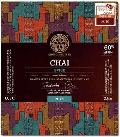 Bean to Bar Milk Chocolate Chai Spice 60%