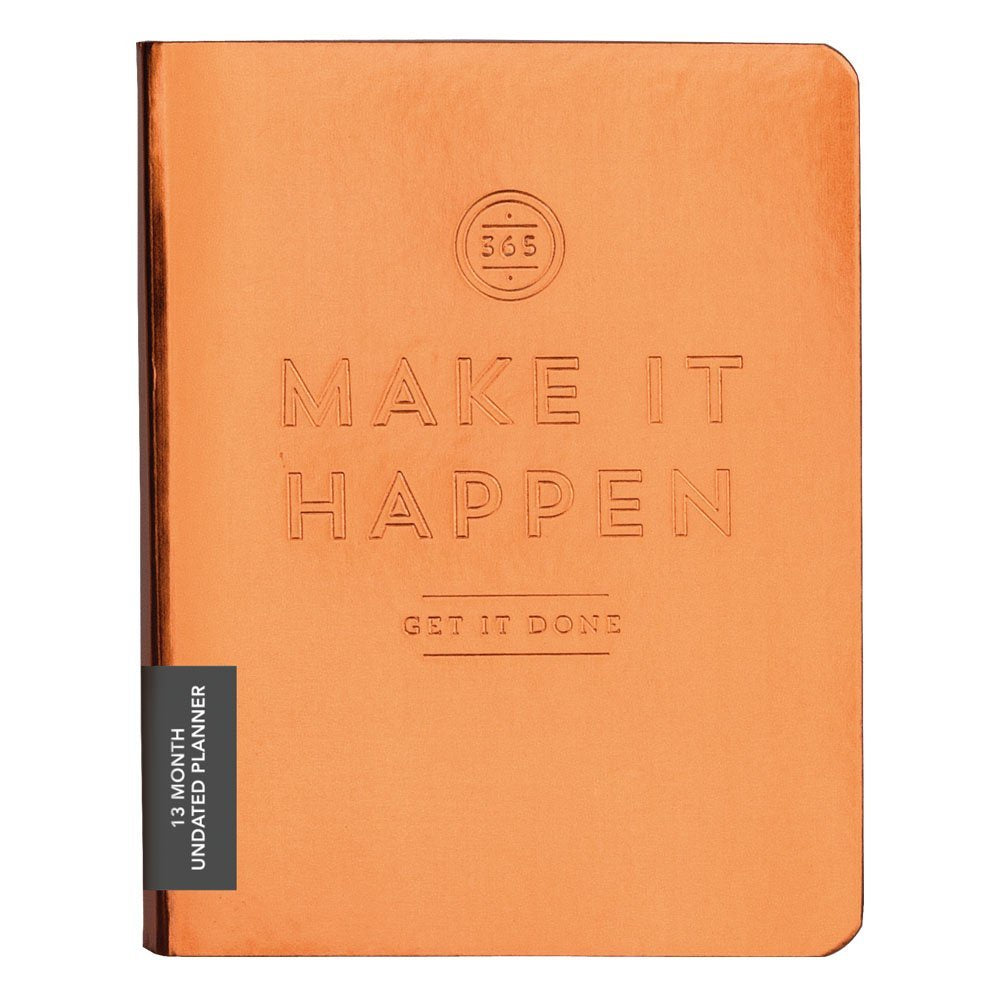 Make It Happen Deluxe Copper Planner
