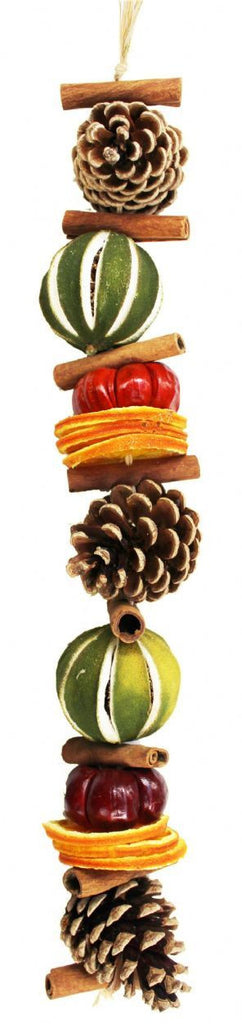 Green Winter Hanging Garland with Pine Cones