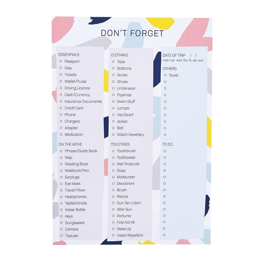 Busy B Travel Checklist