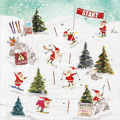 Skiing Santas Advent Calendar