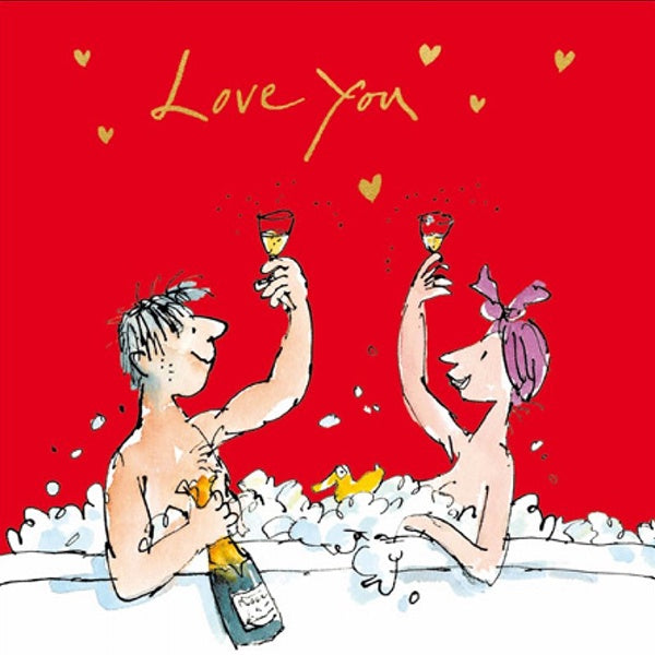Quentin Blake Love You Bath Card