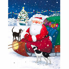 Father Christmas With Cat and Dog Advent Calendar