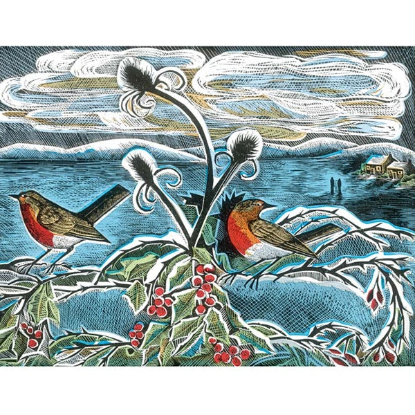 Robins and Teasels Card