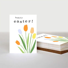 Happy Easter Tulips Pack of 10 Cards