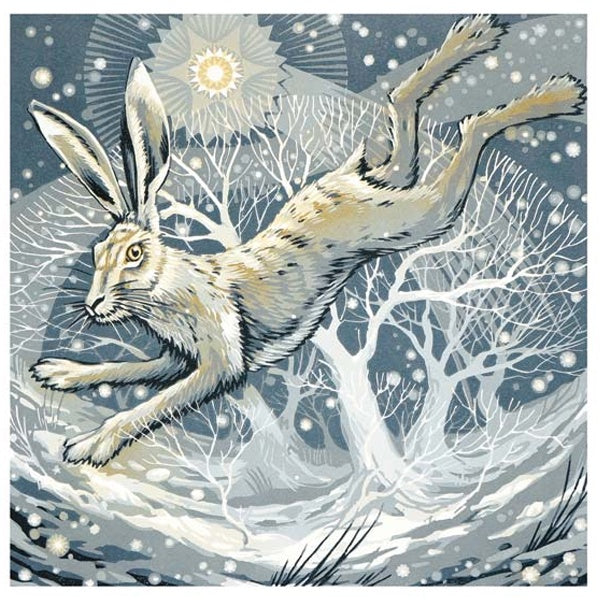 Frosty Hare Card
