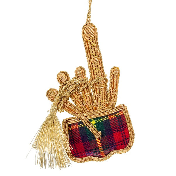 Tartan Bagpipes Decoration