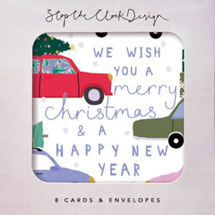 Christmas Cars Card pack