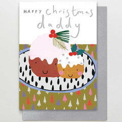 Happy Christmas Daddy Pudding Card
