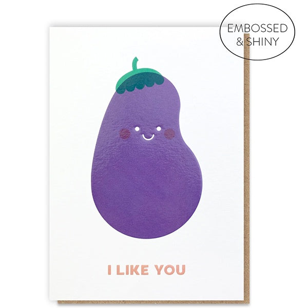 I Like You Aubergine Card