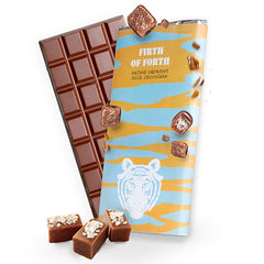 Paper Tiger Firth of Forth Salted Caramel Milk Chocolate Bar