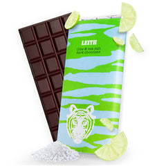 Paper Tiger Leith Lime & Sea Salt Dark Chocolate Bar