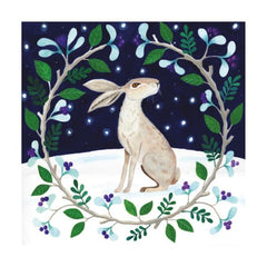 Christmas Hare Christmas Fayre Pack of 8 Cards