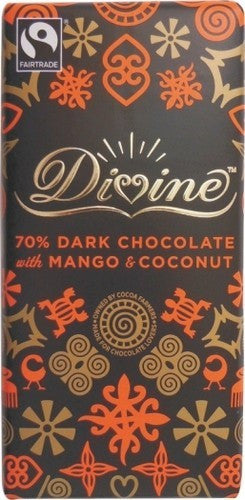 Divine Mango and Coconut Dark Chocolate
