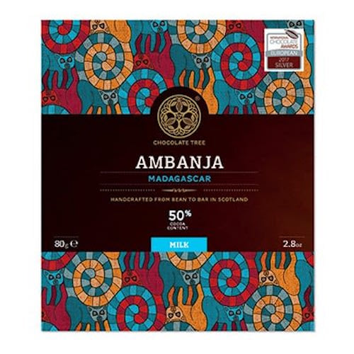 Bean to Bar Ambanja Madagascar Milk Chocolate 50% 80g