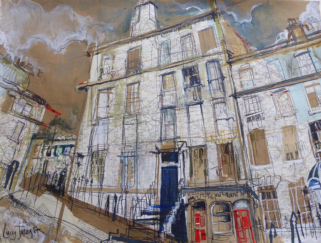 Nelson Street Edinburgh Card by Lucy Jones