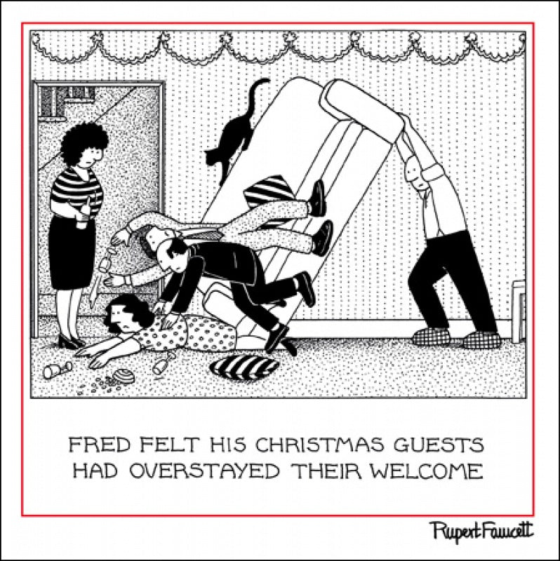 Christmas Guests Christmas Card