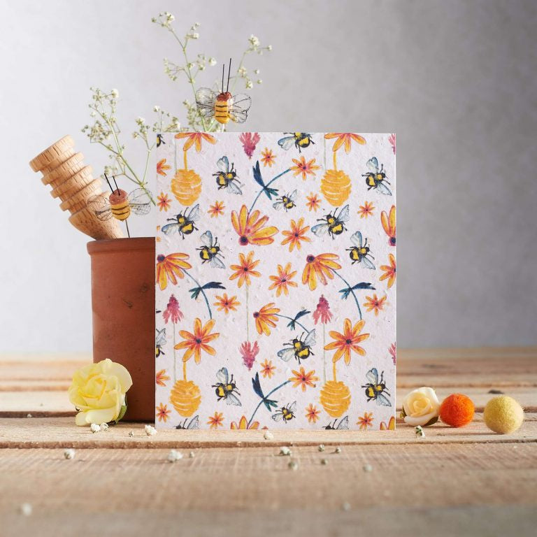 Bee Pattern Seed Card
