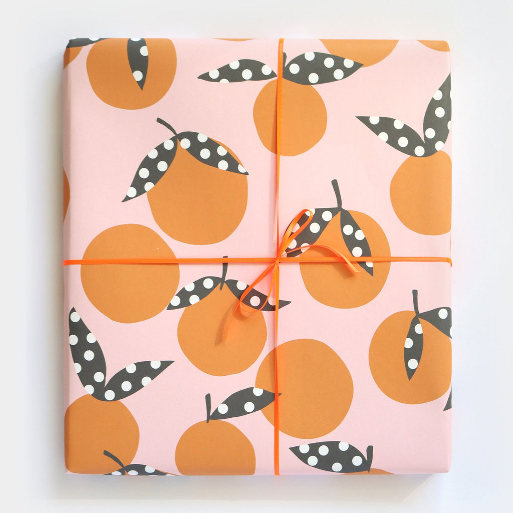 Polka Dot Orange Sheet Wrap