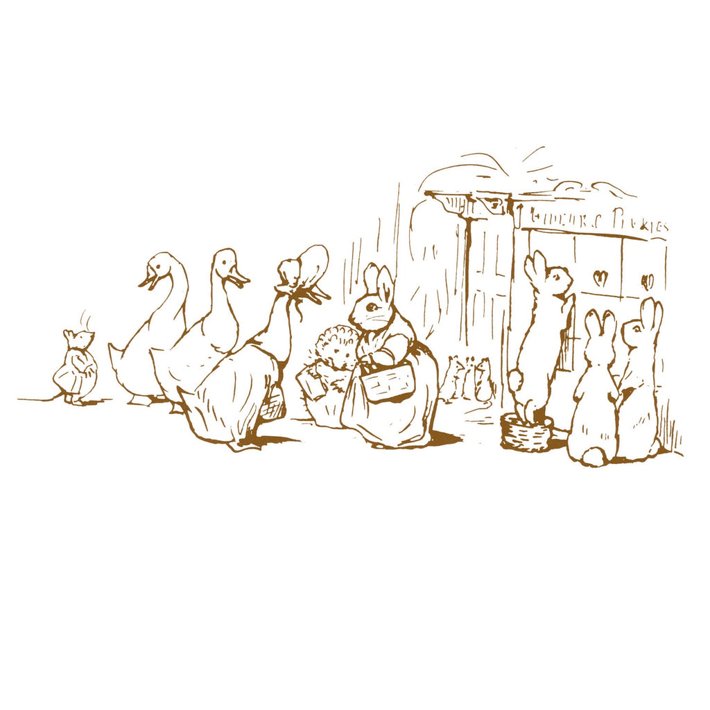 Peter Rabbit Jemima Puddle Duck and Rabbits Card