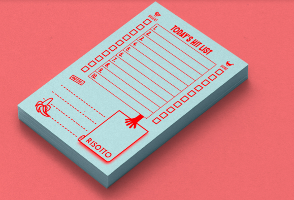 To Do List Blue Risograph