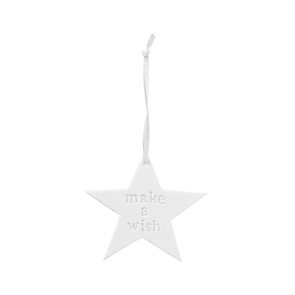 Make a Wish Porcelain Hanging Decoration
