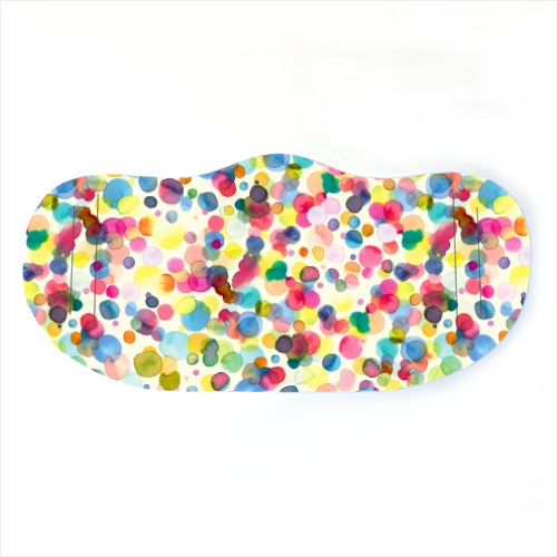 Watercolour Dots Face Mask