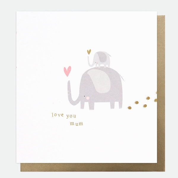 Love You Mum Elephants Mother’s Day Card - Paper Tiger