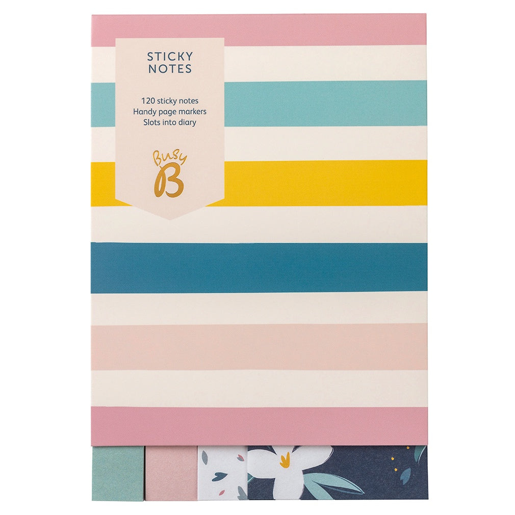 Stripe Sticky Notes Set