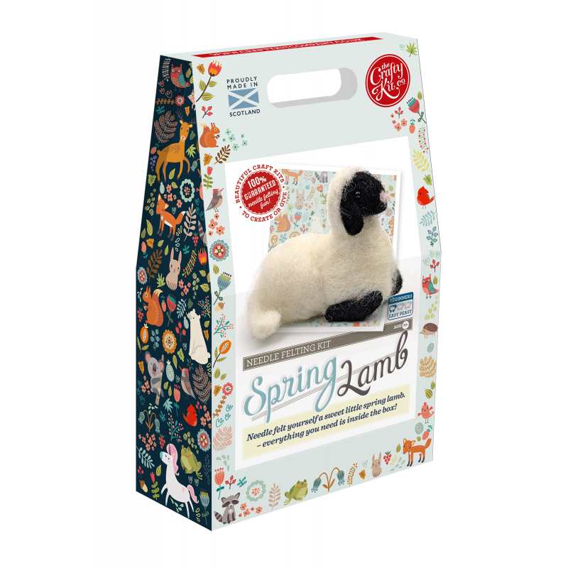 Spring Lamb Needle Felting Kit