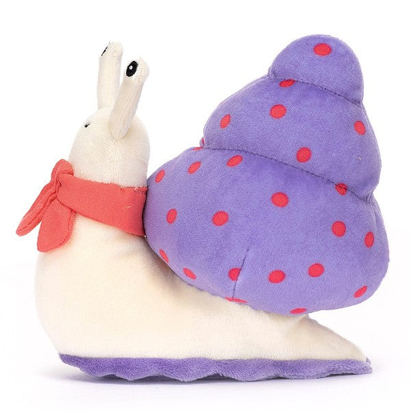 Jellycat Escarfgot Purple Snail Paper Tiger
