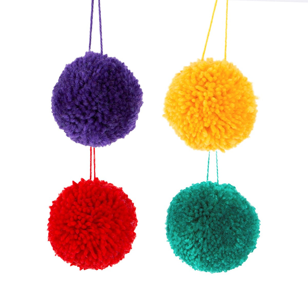 Christmas Fun Pom Poms Set of 4