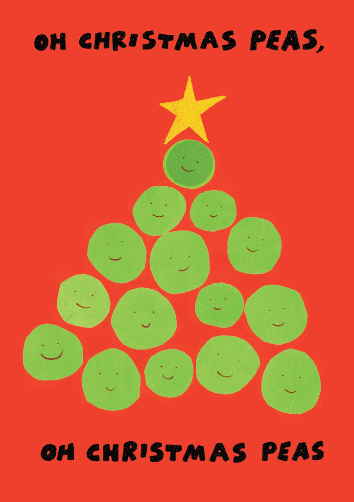 Morag Hood Christmas Peas Card