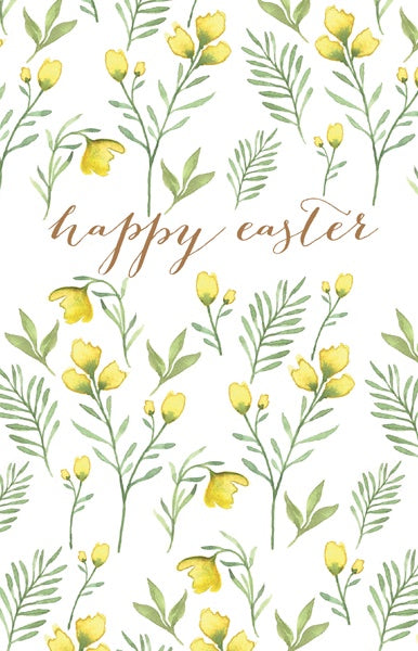 Easter Yellow Flowers Pack of 6 Cards