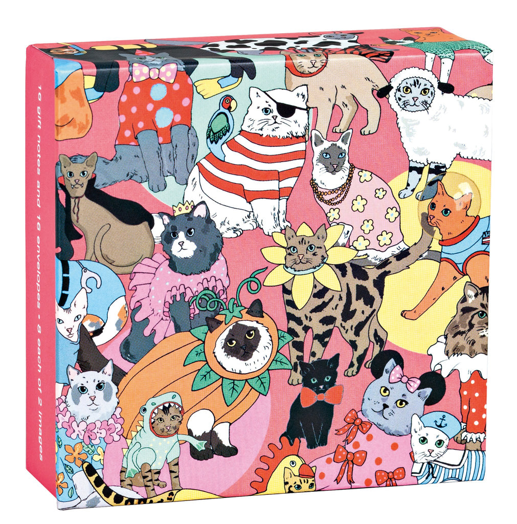 Fancy Dress Cats Mini Card Pack